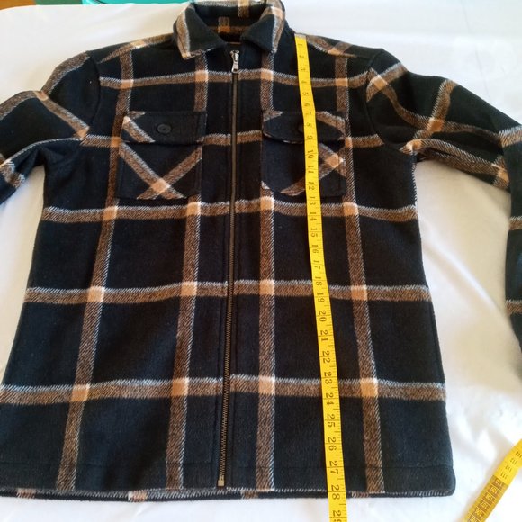 Aeropostale Plaid Zip-Up Shirt Jacket Size small runs bigger NWT - Picture 7 of 8